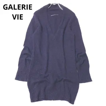 갸루리 니트 원피스 튜닉 V넥 알파카 울