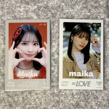 이코러브 사사키 마이카 미니 사진 특별 히로인즈 =LOVE 빨간색 의상