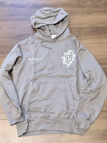 HALEO 그레이 후드티