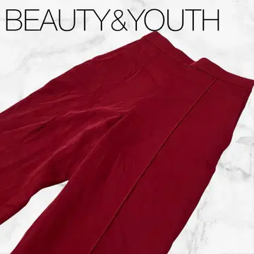 [ 뷰티앤유스 ] 하의 바지 팬츠 레드 허리밴딩 심플 무지