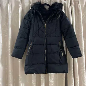 ZARA 퍼 포함 퀼팅 다운 자켓