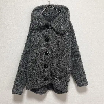 INGNI 부클레 조 보아 숏 자켓 그레이 M 사이즈 포근포근