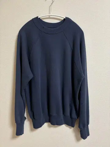 Maatee & Sons 빈티지 맨투맨, 흐릿한 Navy