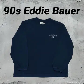 90s Eddie Bauer 맨투맨 네이비 화이트 택 캐나다제 M 사이즈