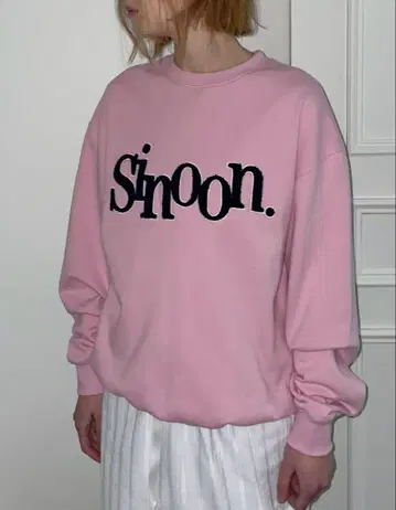 sinoon 시누운 맨투맨 트레이닝복 핑크