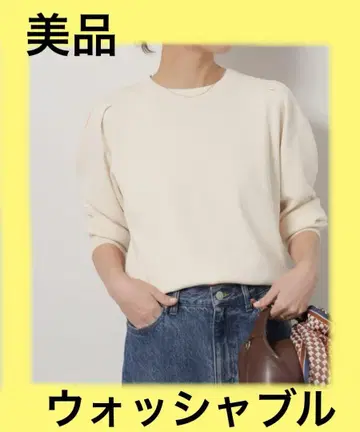 워셔블 퍼프 슬리브 풀오버