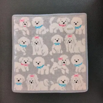 페이러 모후모후 완찬 타월 손수건 실버 그레이 x 라이트 그레이