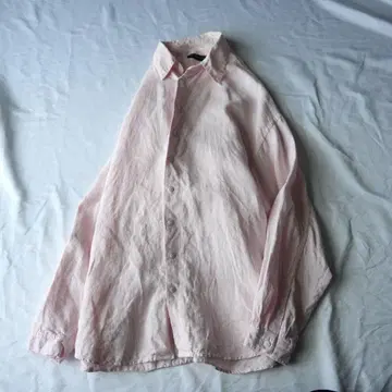 80s 90s HELDMANN 린넨 셔츠 핑크 vintage 구제 의류