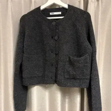 ZARA 크롭 니트 가디건 가디건