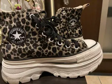 CONVERSE ALL STAR 레오파드 무늬 하이컷 통굽 스니커즈