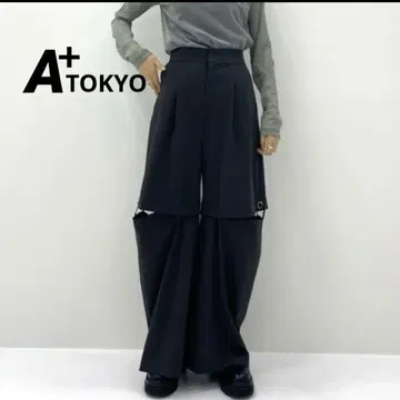 A+ TOKYO 카라비너 슬릿 팬츠