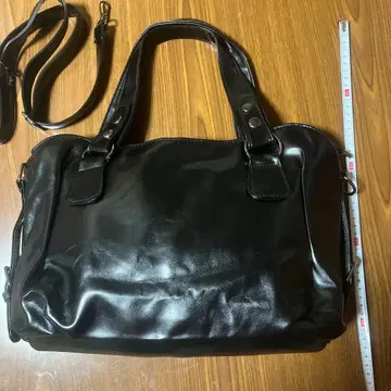 블랙 합성 피혁 숄더백 출퇴근 통학에!