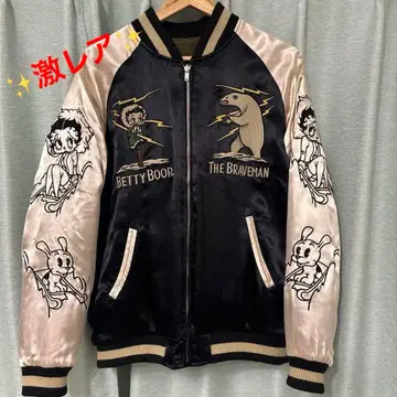 새상품급! Betty Boop x BRAVE-MAN 스카잔 리버서블