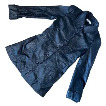 [ 레어 ] Cara 카라 가죽 자켓 코트 양가죽 램 가죽 블랙