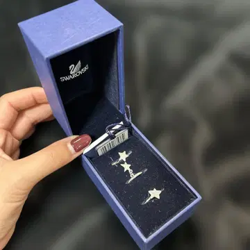 SWAROVSKI 별 모티브 반지 3세트