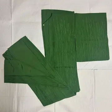 리사이클 기모노 이로무지 그린 일문