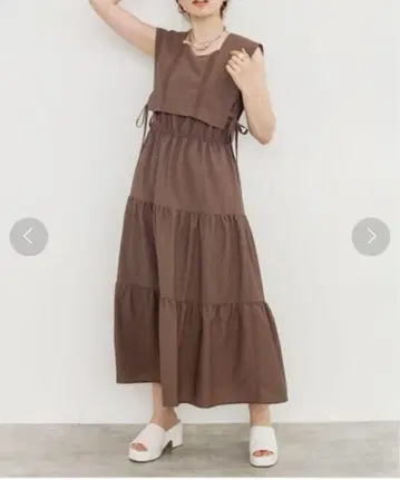 원피스 더블 클로젯 베스트 SET 멀티 WAY 원피스 모카 브라운