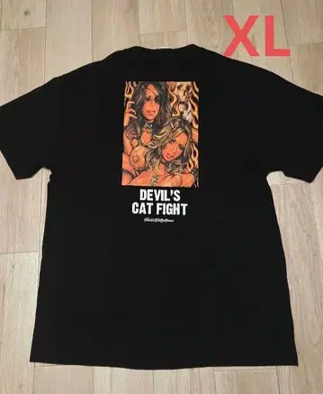 DEVIL'S CAT FIGHT 로킹 제리 빈 티셔츠 XL