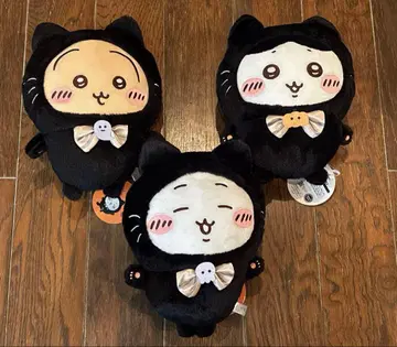 치이카와 (먼작귀) 검은 고양이 봉제 인형 전 3종 세트