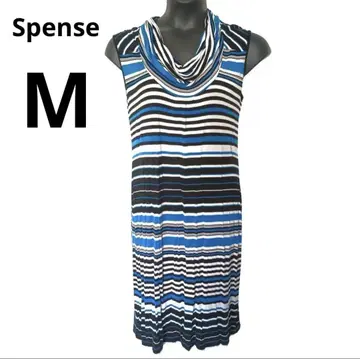 [ 새상품급 ] Spense 스트라이프 카울넥 슬리브리스 원피스 M