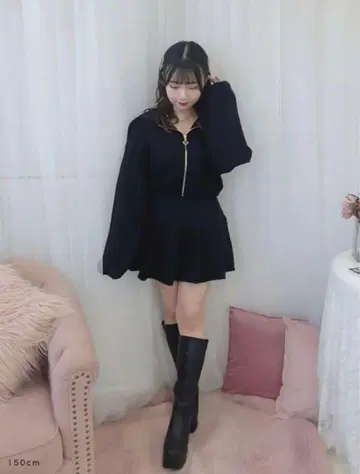 evelyn 로고 후드티 셋업