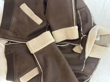 양가죽 보아 자켓 M