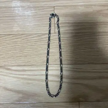 실버 트위스트 체인 목걸이 약 50cm
