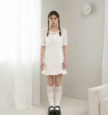 BUBBLES 레이스 가디건 원피스