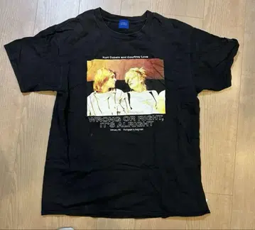 Bonjour Records nirvana 카트 코번 티셔츠 L