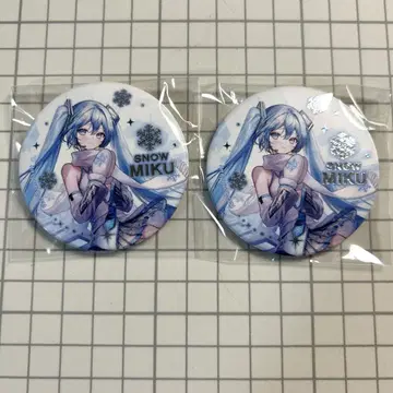 유키 미쿠 SNOWMIKU 사계절의 변화 주얼 캔뱃지 PiPi
