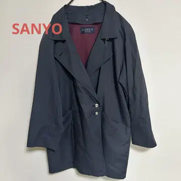 SANYO 오버 실루엣 테일러드 자켓 숏코트