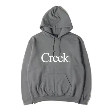 Creek 후드 부착 후드티 그레이