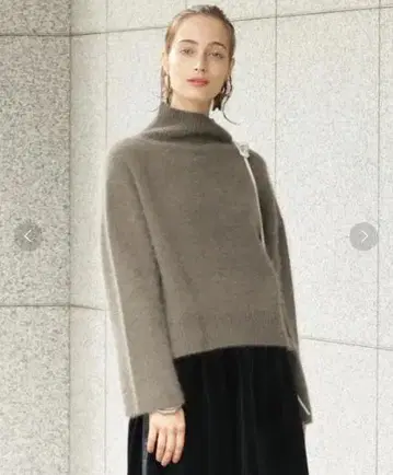BEAUTY&YOUTH UNITED ARROWS 헤어리 하이넥 니트