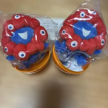 미야쿠미야쿠 키링 빨간색 파랑 체인 포함
