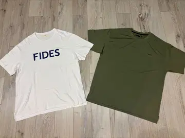 선착순 2세트 피데스 FIDES 티셔츠 세트 화이트 올리브
