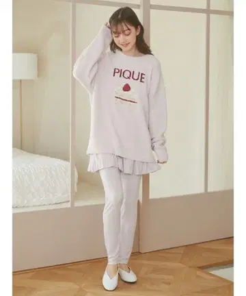 젤라또피케 보아 룸웨어 숏 케이크 세트 미사용 새상품