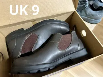 미사용 새상품 Blundstone 사이드 고어 부츠 브라운 UK9