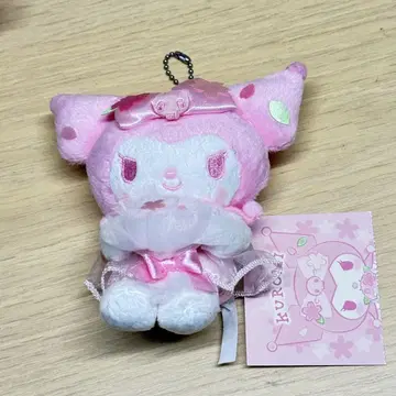 택 포함 산리오 쿠로미 사쿠라 부케 봉제 인형 마스코트