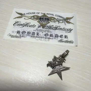 (새상품급) 로얄오더 스타 w/ 크라운 펜던트