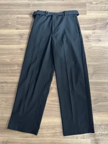 zara 벨티드 와이드 스트레이트 슬랙스