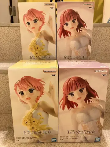 5등분의 신부 나카노 이치카 나카노 니노 피규어 4체 세트