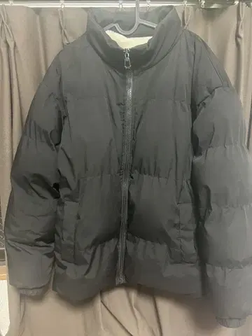 블랙 다운 자켓