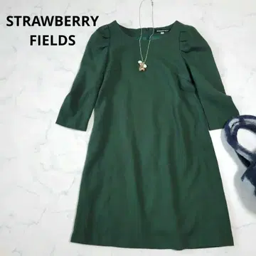 스트로베리 필드 원피스 튜닉 그린