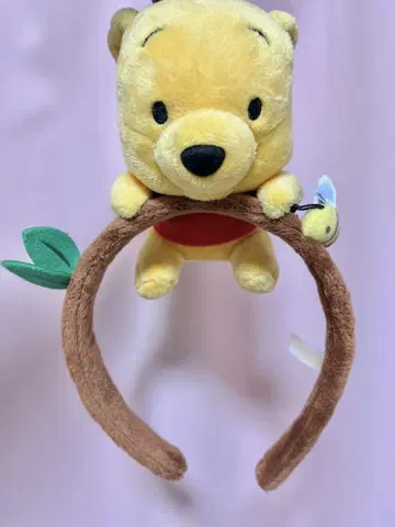 푸우 봉제 인형 포함 머리띠