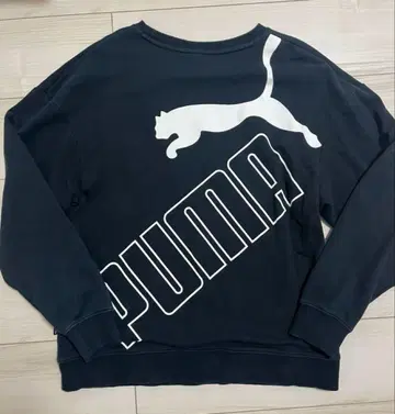 PUMA 블랙 맨투맨 트레이닝복