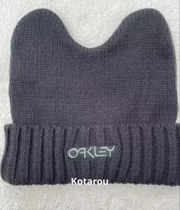 OAKLEY 니트 모자 토끼 귀 니트 양면 착용 캡