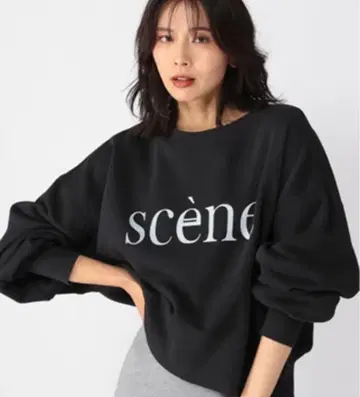 밴야드 스톰 scene 로고 블랙 맨투맨 프리 사이즈