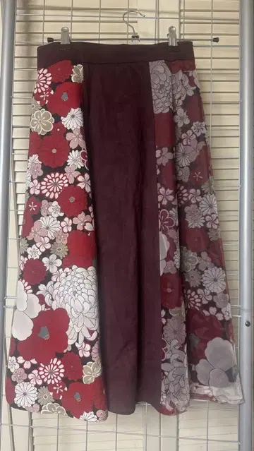 후리후 무채 플레어 스커트