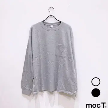 mocT (목티) 루즈핏 네온 스크립트 L/S 티