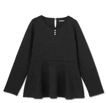 택 포함 미사용 새상품 마리콴트 블랙 데이지 페플럼 실루엣 상의